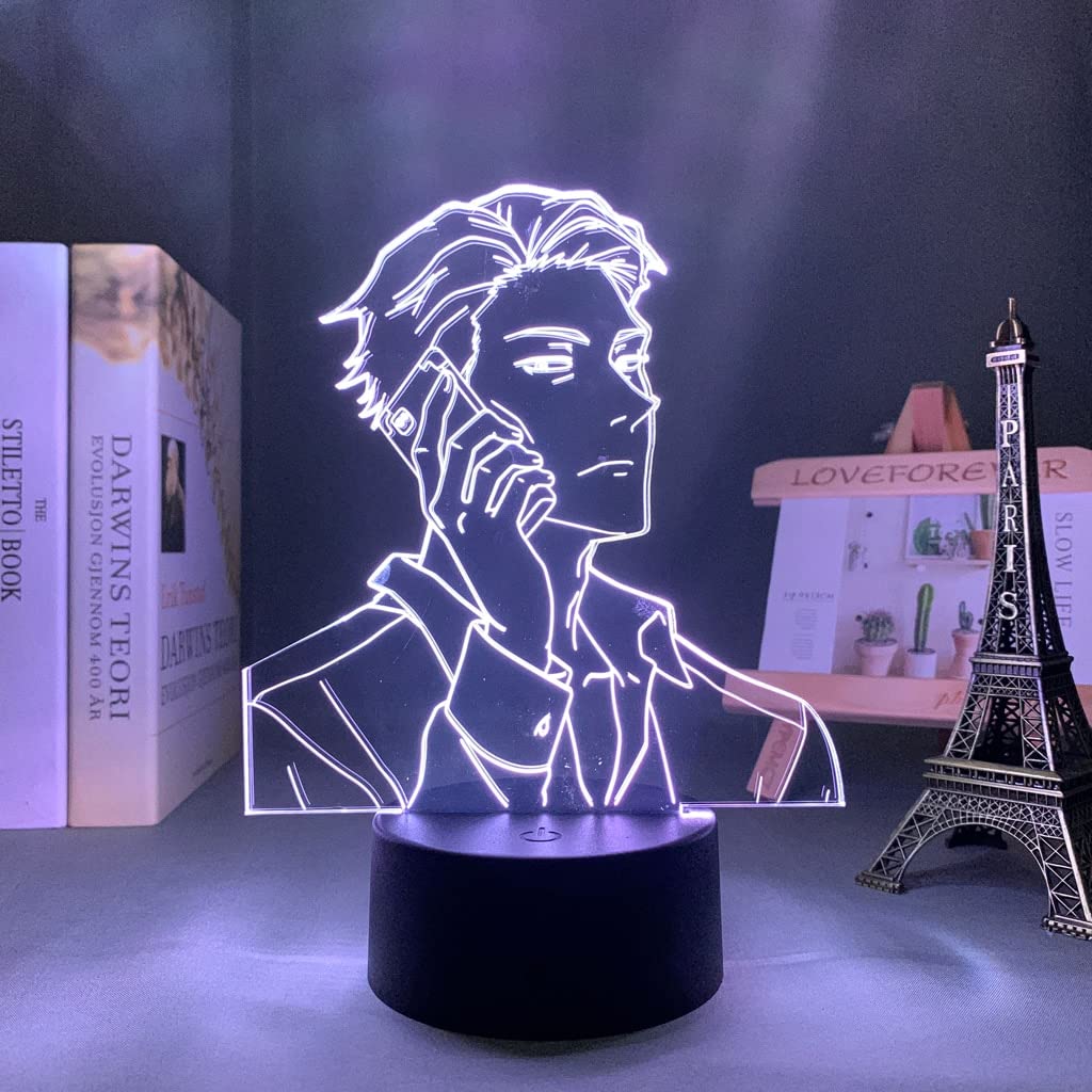 TFJS Large Anime Jujutsu Kaisen LED Night Light - 3D Satoru Gojo Manga Lamp for Kids Bedroom Decor, Birthday Gift | Perfect for Anime Fans, Gaming Rooms & Themed Parties (Color: Blue)