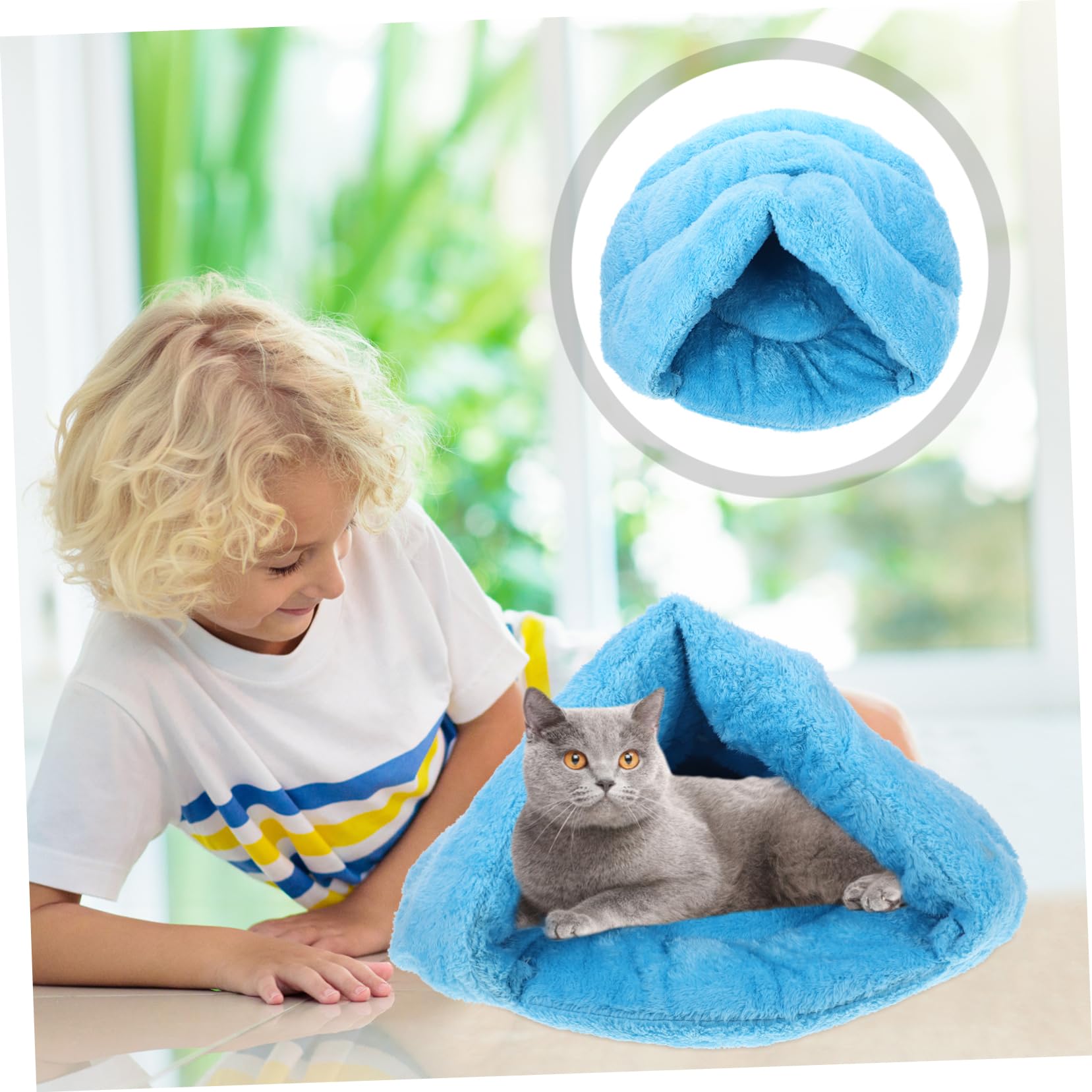 Warm and Cozy Cat Bed for Winter - Soft Pet Sleeping Nest for Cats & Small Dogs - Perfect for Indoor Use, Couch, Bedroom, or Pet Carrier
