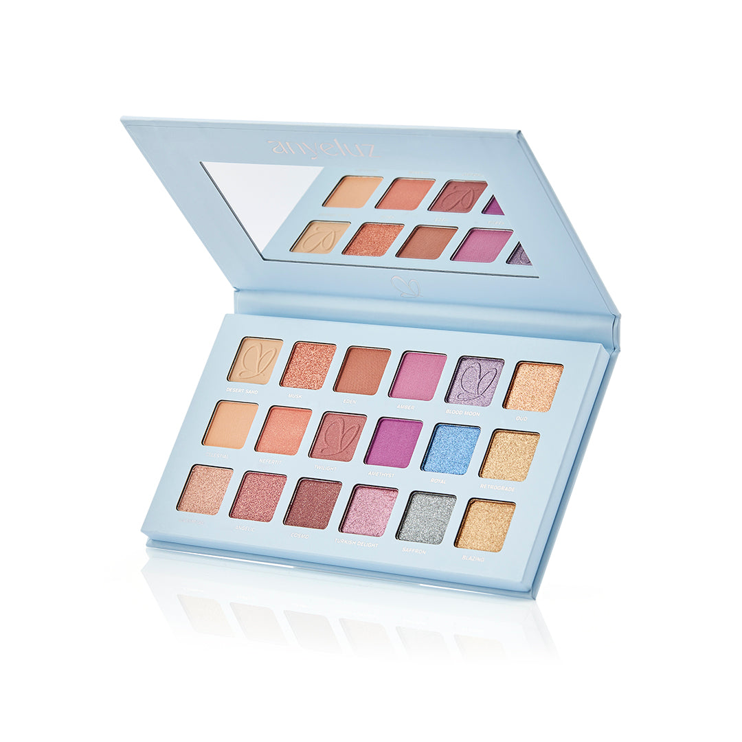 Blue Anyeluz Eyeshadow Palette - Highly Pigmented, Long-Lasting Makeup for Day & Night Looks | Perfect for Parties, Weddings & Special Occasions