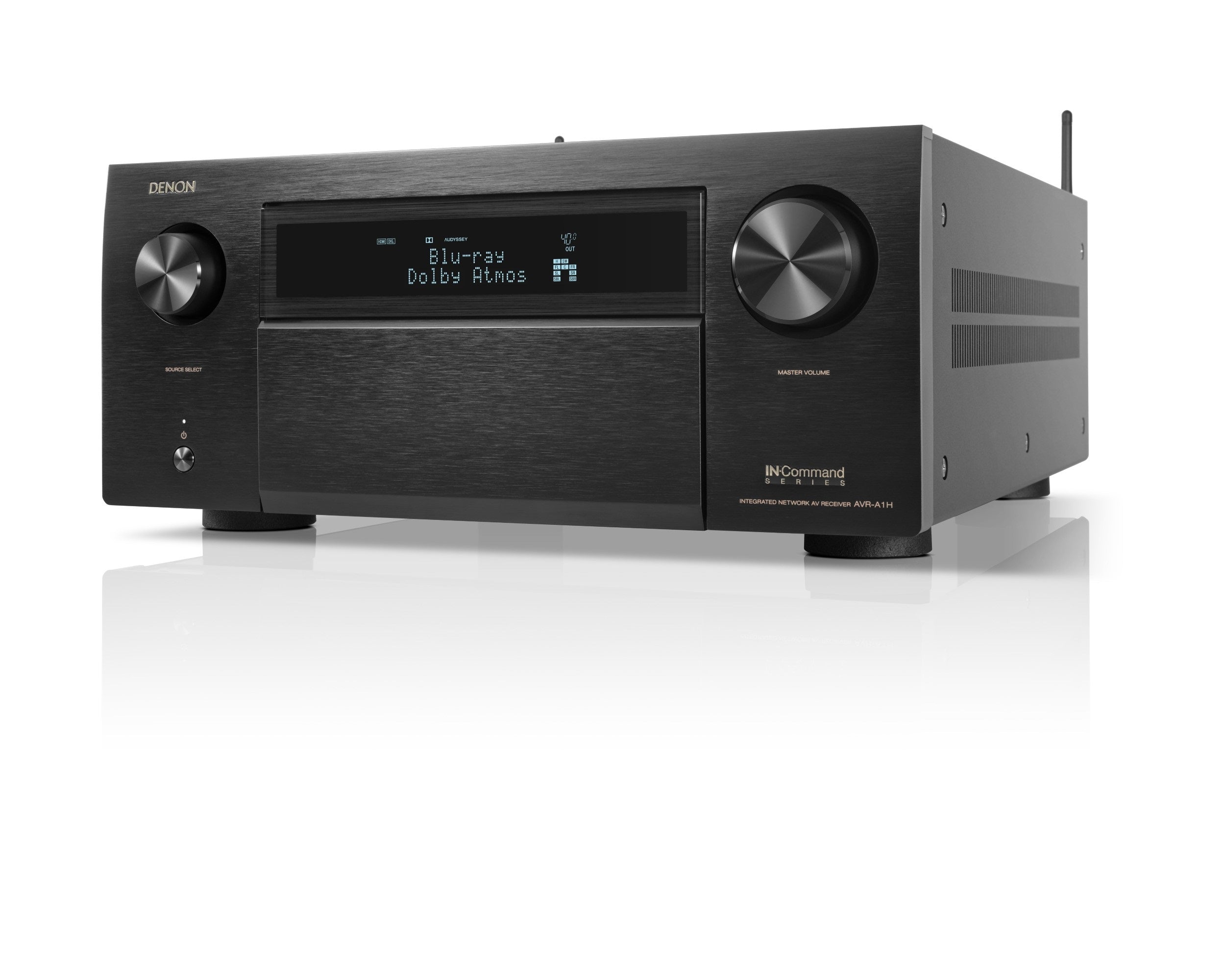Denon AVR A1H 15.4 Channel 8K AV Receiver with HEOS - Open Box - Premium Home Theater Audio System for Movies, Music & Gaming