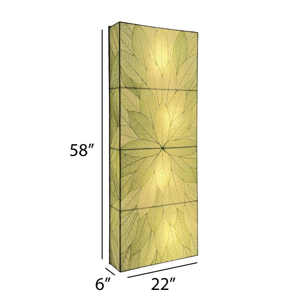 Sunburst Panel Wall Lamp - Modern Green LED Light Fixture for Living Room, Bedroom & Office Decor