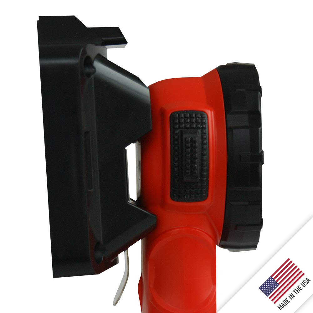 BrightStar Responder Right Angle Rechargeable Flashlight - 220 Lumens LED, Intrinsically Safe UL Certified with 120V AC Charger | Perfect for Fire Rescue, Industrial Work, Emergency Situations & Outdoor Activities