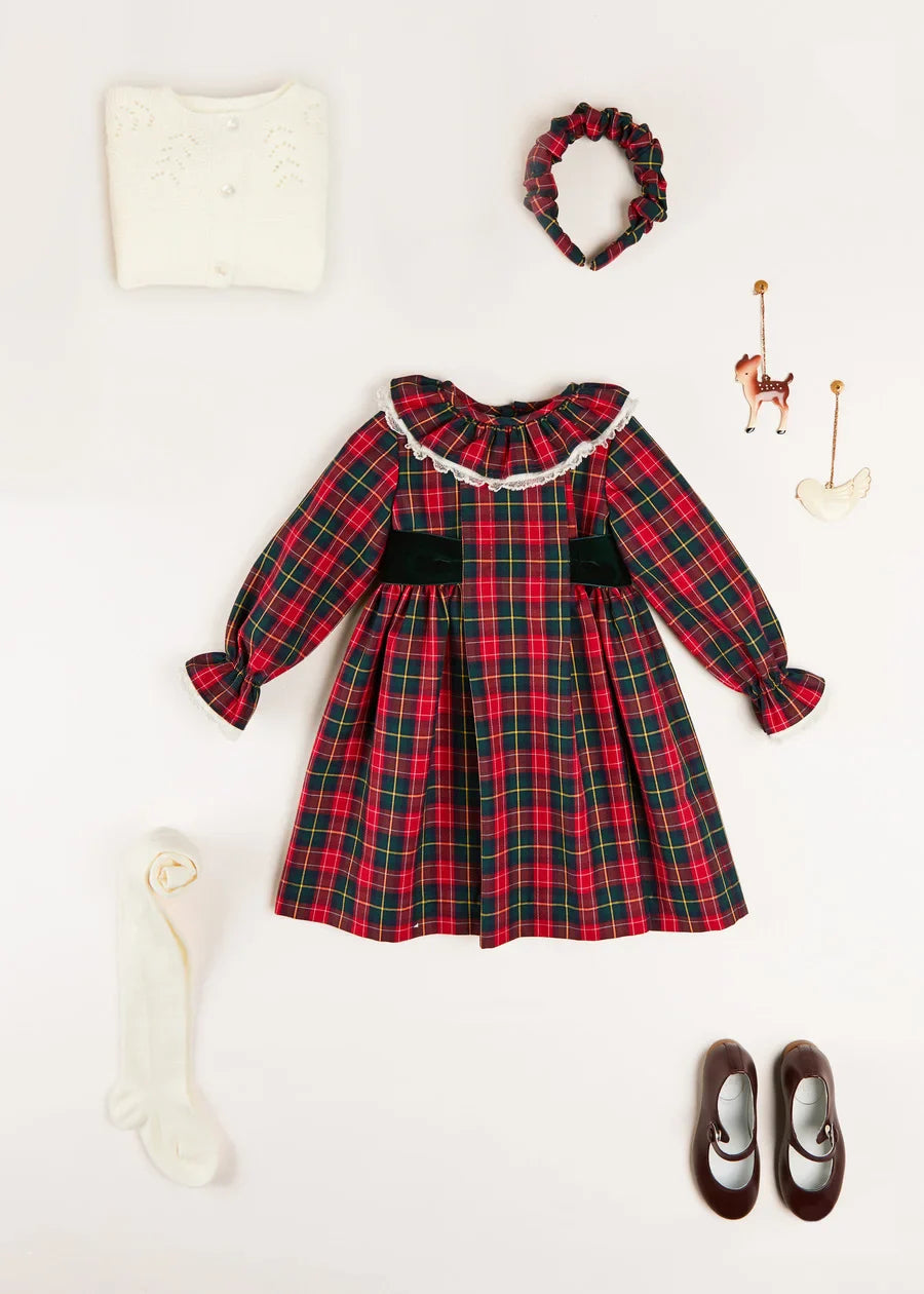 Stylish Belgravia Tartan Dress for Girls | Trendy Plaid Outfit for School, Parties & Holidays | Perfect for Fall & Winter Fashion