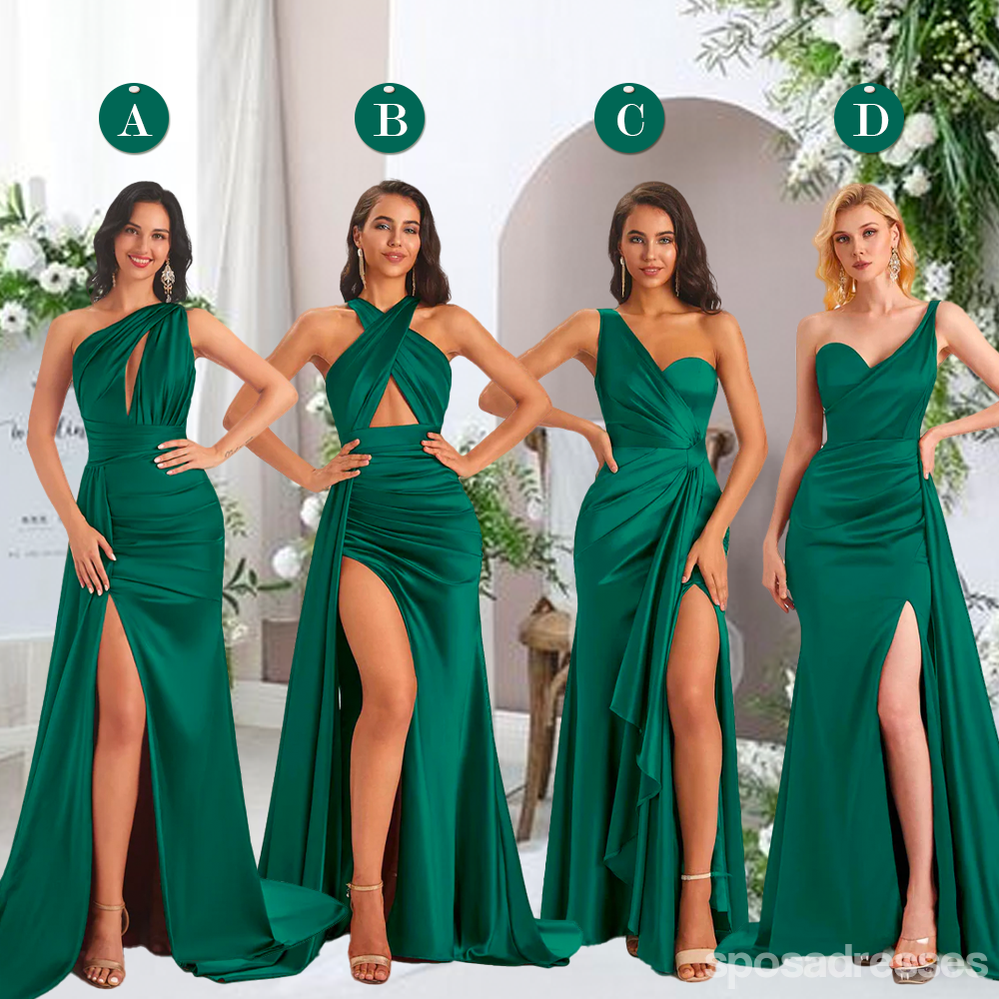 Emerald Green Mermaid Maxi Bridesmaid Dress for Weddings, Parties & Special Events | Elegant Long Formal Gown WG1887 | Perfect for Bridal Showers, Prom & Evening Occasions
