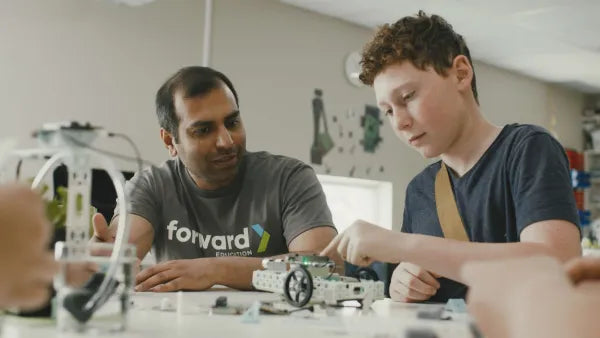 Forward Education Smart Vehicle Kit - STEM Learning Toy for Kids, Build & Code Your Own Robot Car - Perfect for Classroom & Home STEM Projects