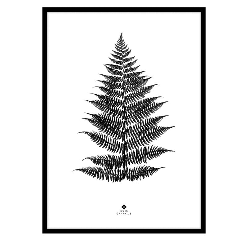 Large Fern Print in Black Frame - Botanical Wall Art for Living Room, Bedroom & Office Decor - Perfect for Home & Office Aesthetic