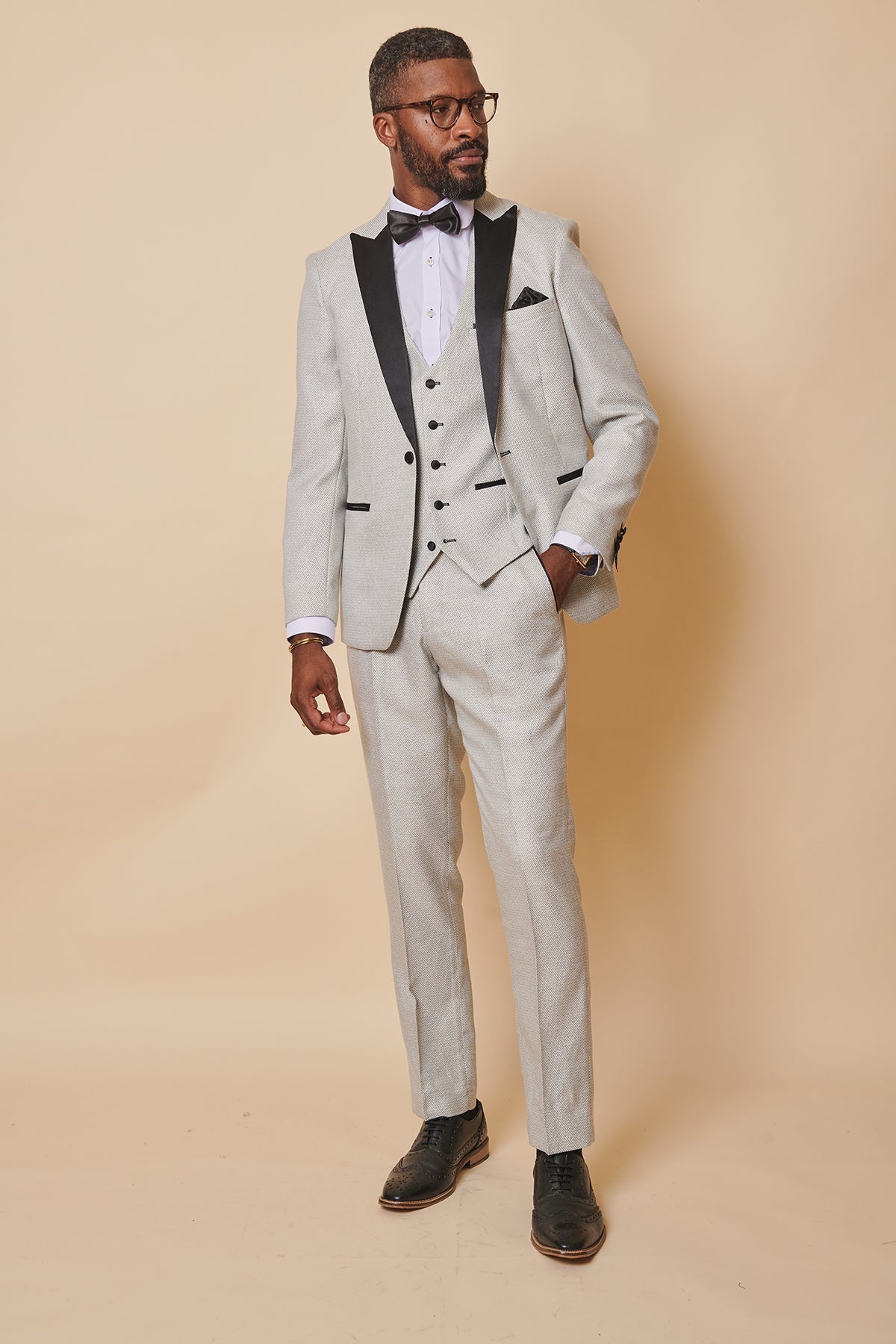 Everton FC Ashley Young Spencer Stone Tuxedo Lapel Suit - Formal Wear for Weddings, Gala Events & Special Occasions