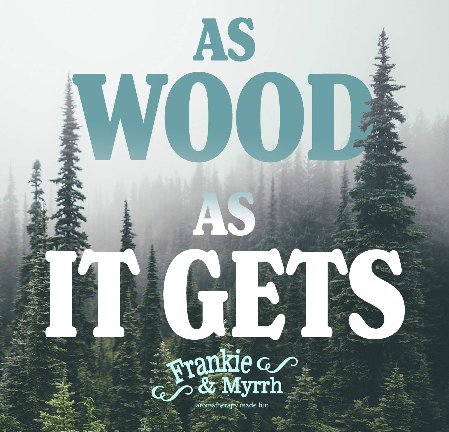 Frankie & Myrrh Livin' The Wood Life - Patchouli Vanilla Cedar Essential Oil Blend with Portable Lava Stone Diffuser | Pure Aromatherapy Oil for Relaxation, Stress Relief & Positive Energy | Natural Perfume for Home, Office & Travel | Handmade Scented Oil Gift Set