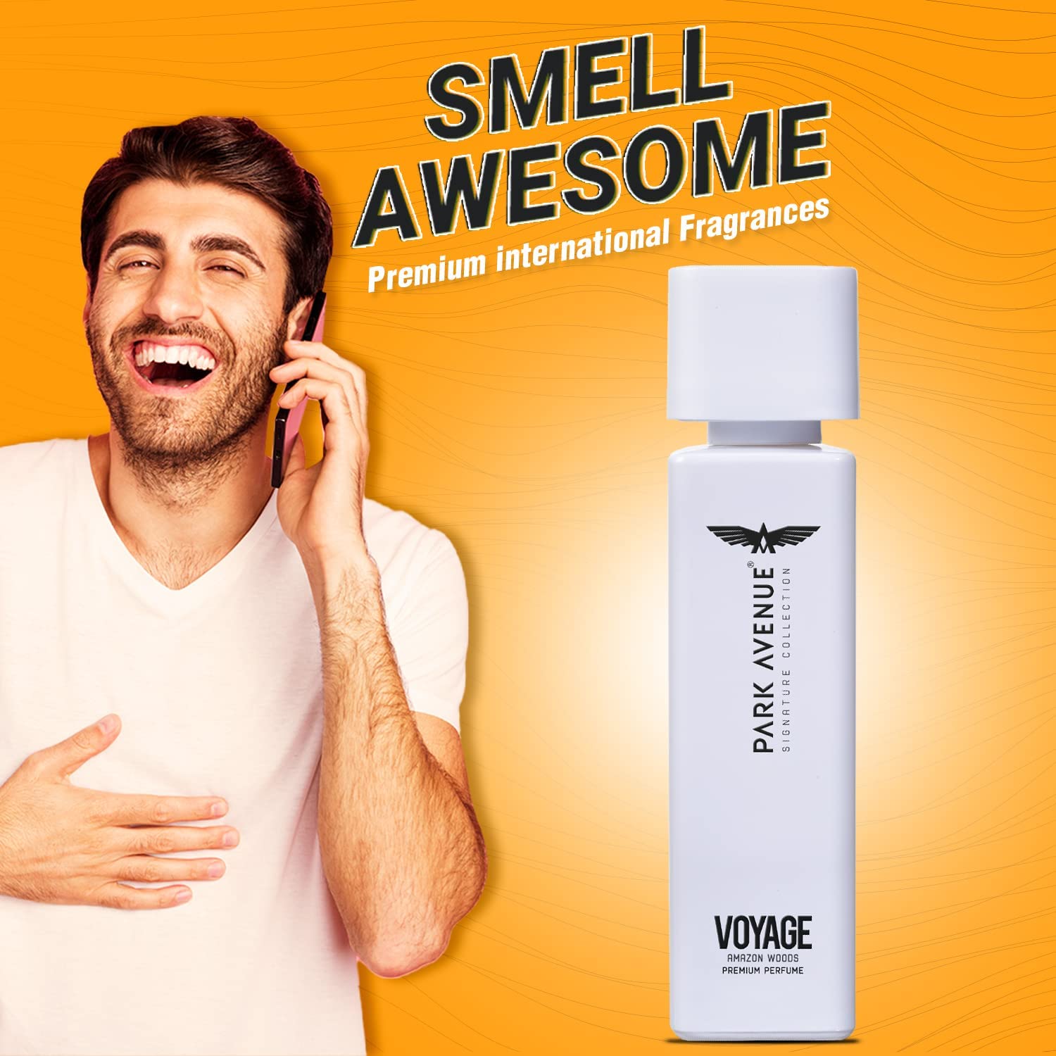 Park Avenue Men Voyage Amazon Woods Eau de Parfum - 4.0 oz (120ml) Long-Lasting Fragrance for Men, Perfect for Daily Wear, Office & Date Nights