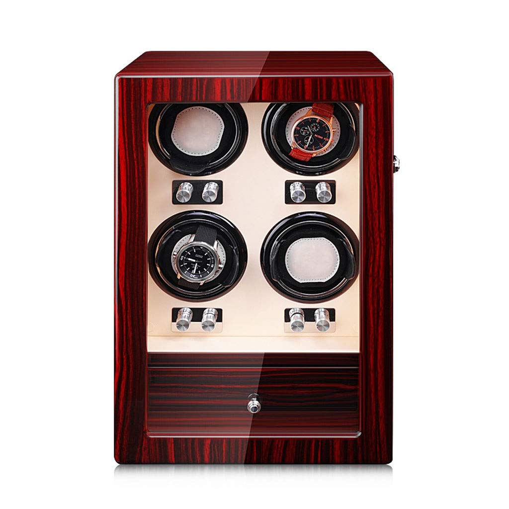 Premium ZCXBHD Automatic Watch Winder Box - Silent Rotation, Adjustable Watch Pillow, Holds 6-8 Watches - Perfect for Watch Collectors & Luxury Storage (Size B) - Ideal for Home, Office & Travel Use