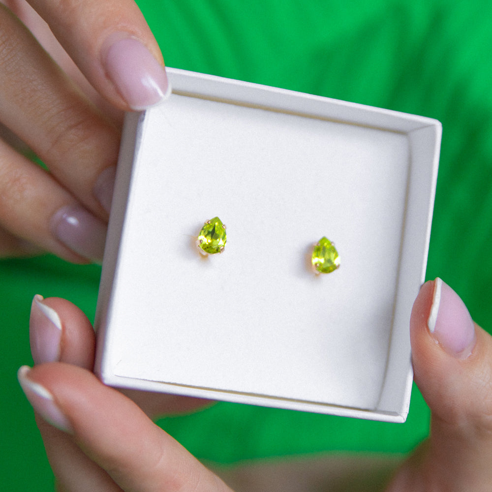 Superpetite Drop Earrings in Citrus Green - Elegant Dangling Earrings for Women, Perfect for Parties, Weddings & Everyday Wear