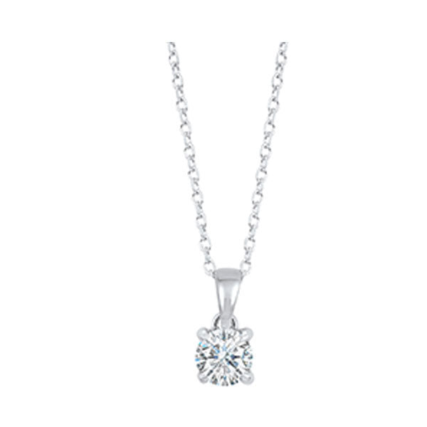 14K White Gold Diamond Pendant (1/3 CTW) - Elegant Necklace for Women, Perfect Gift for Anniversary, Valentine's Day & Special Occasions