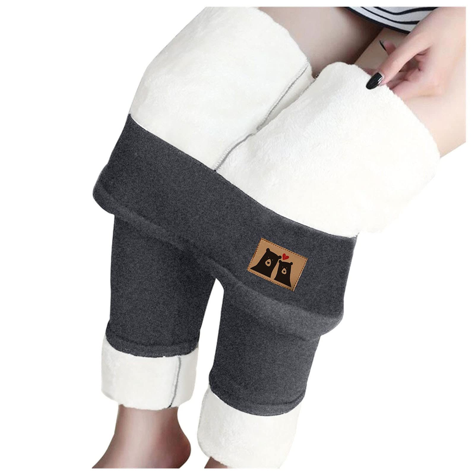 Women's Fleece Lined Hiking Pants - Windproof Insulated Winter Sweatpants for Warmth | Water-Resistant Athletic Jogger Leggings for Outdoor Adventures, Snow Sports & Casual Wear