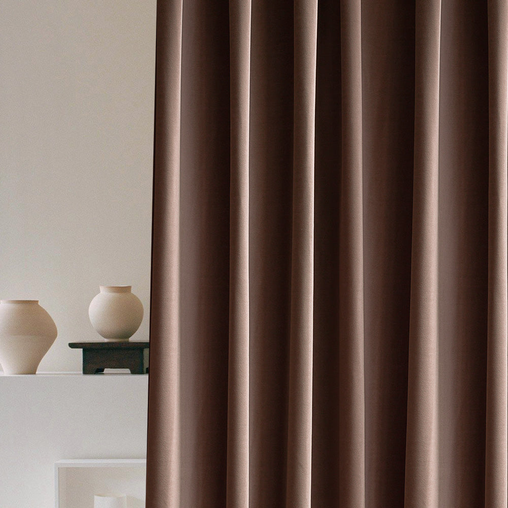 Luxury Blackout Curtains - Heavyweight Velvet Drapes with Grommet Top in Faded Jade | Noise Reducing & Thermal Insulated Window Treatments for Bedroom, Living Room & Home Theater