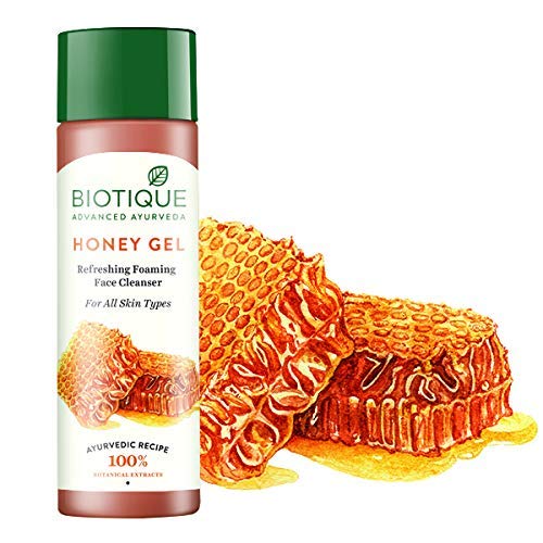 Biotique Bio Honey Gel Refreshing Foaming Face Cleanser & Bio Morning Nectar Sunscreen SPF 30+ - 120ml Each | Gentle Daily Skincare Routine for Oily & Sensitive Skin | Perfect for Morning & Night Use