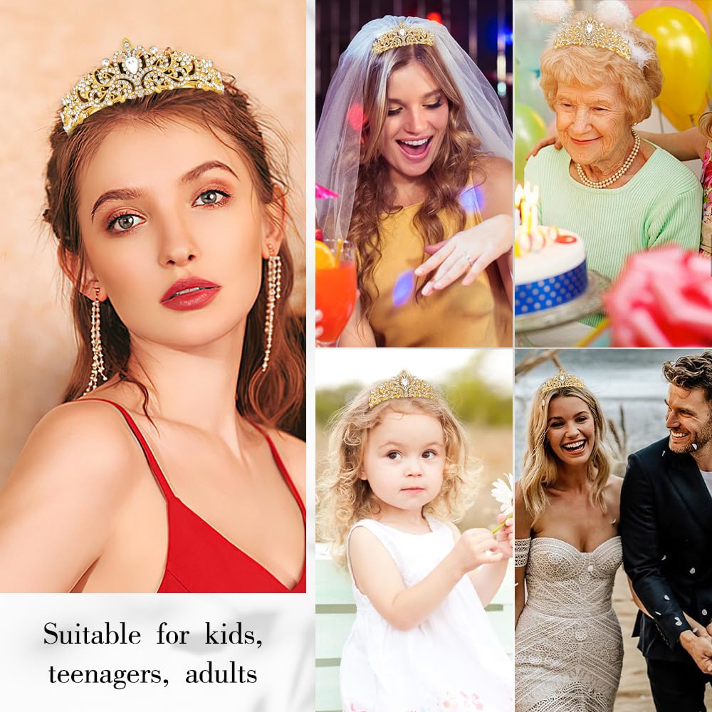 Elegant Birthday Sash & Tiara Set for Women - Queen Birthday Crown & Headband Decorations - Perfect for Birthday Parties, Bachelorette Celebrations & Special Occasions