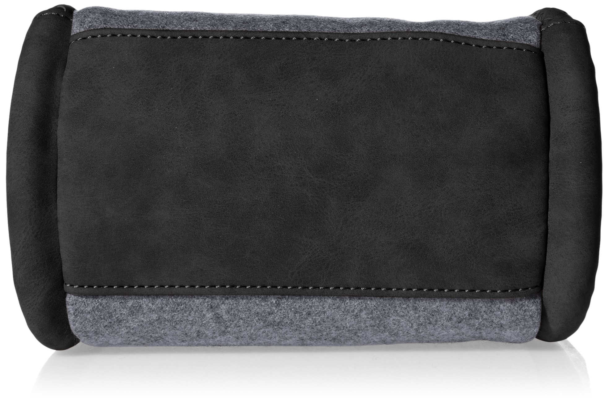 Danielle Nicole Women's Brigit Wool Blend Mini Bucket Handbag - Gray Small Crossbody Purse for Everyday Use, Work & Travel