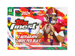 2024 Topps Finest Football Hobby Box - Premium NFL Trading Cards Collection for Collectors & Investors - Perfect for Sports Memorabilia Displays & Fantasy Football Drafts