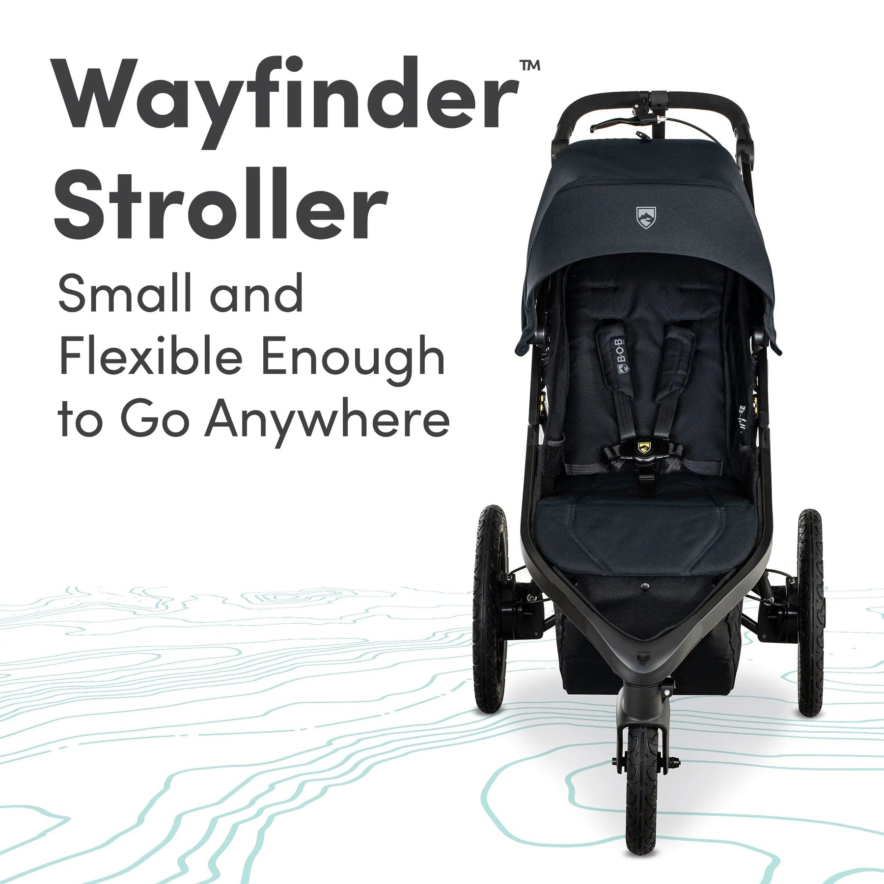 BOB Wayfinder Jogging Stroller - Lightweight All-Terrain Running Stroller for Active Parents | Perfect for Outdoor Adventures, Fitness Runs & Daily Walks