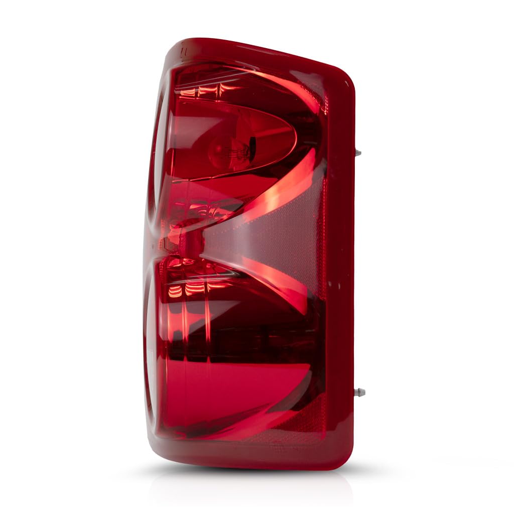 2006-2010 Dodge Dakota Passenger Side Tail Light Assembly - DOT Certified Replacement for CH2819104 & 55077604AD with Bulbs Included | Perfect for Night Driving & Enhanced Vehicle Safety