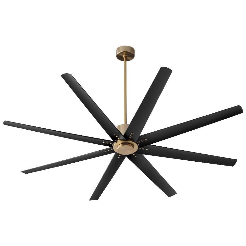72 Inch Ceiling Fan with Aged Brass Finish - Modern Farmhouse Style - Perfect for Living Room, Bedroom, and Outdoor Patio