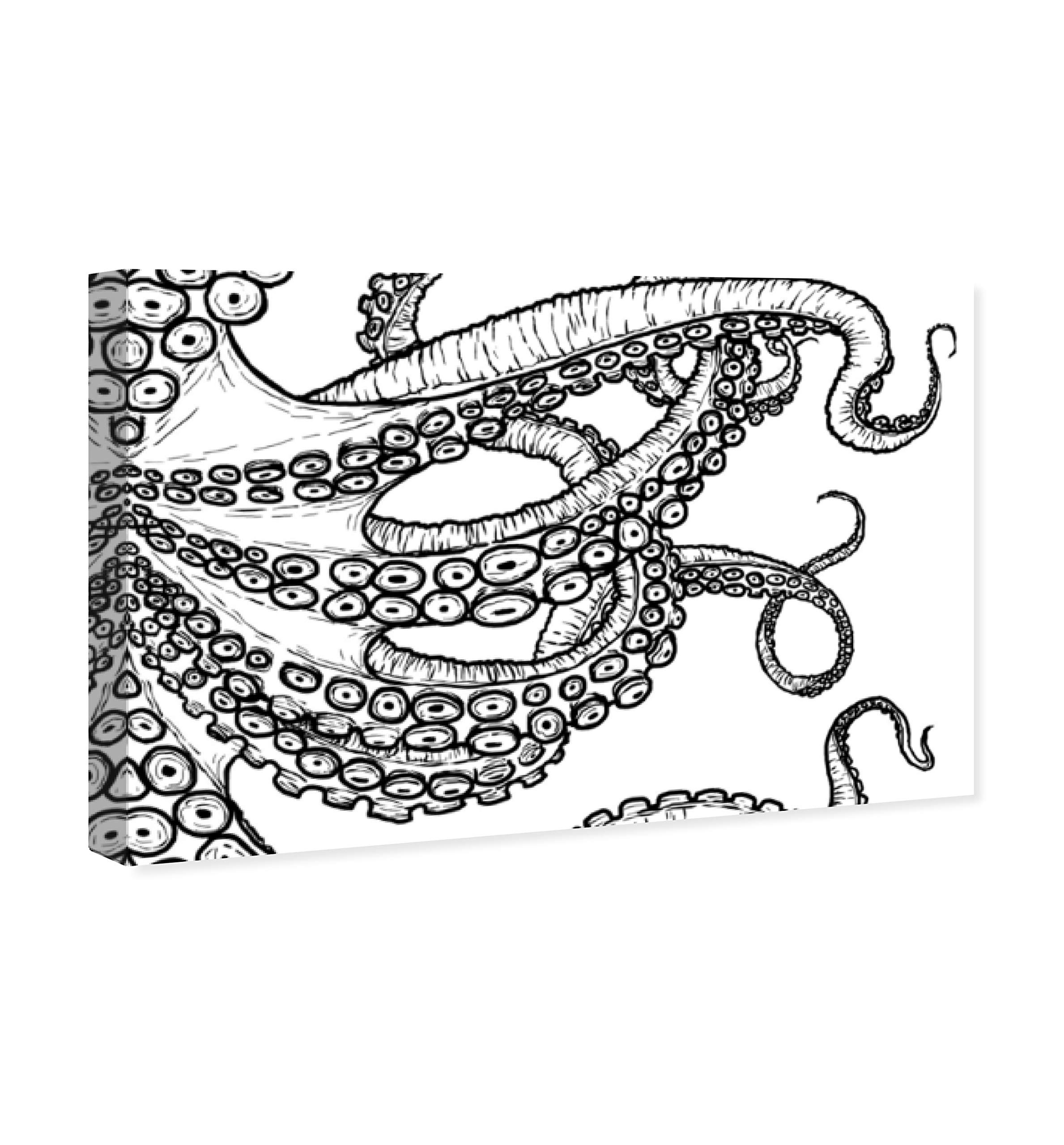 Oliver Gal Artist Co. 'Tentacles' Nautical Wall Art Canvas Print - 15