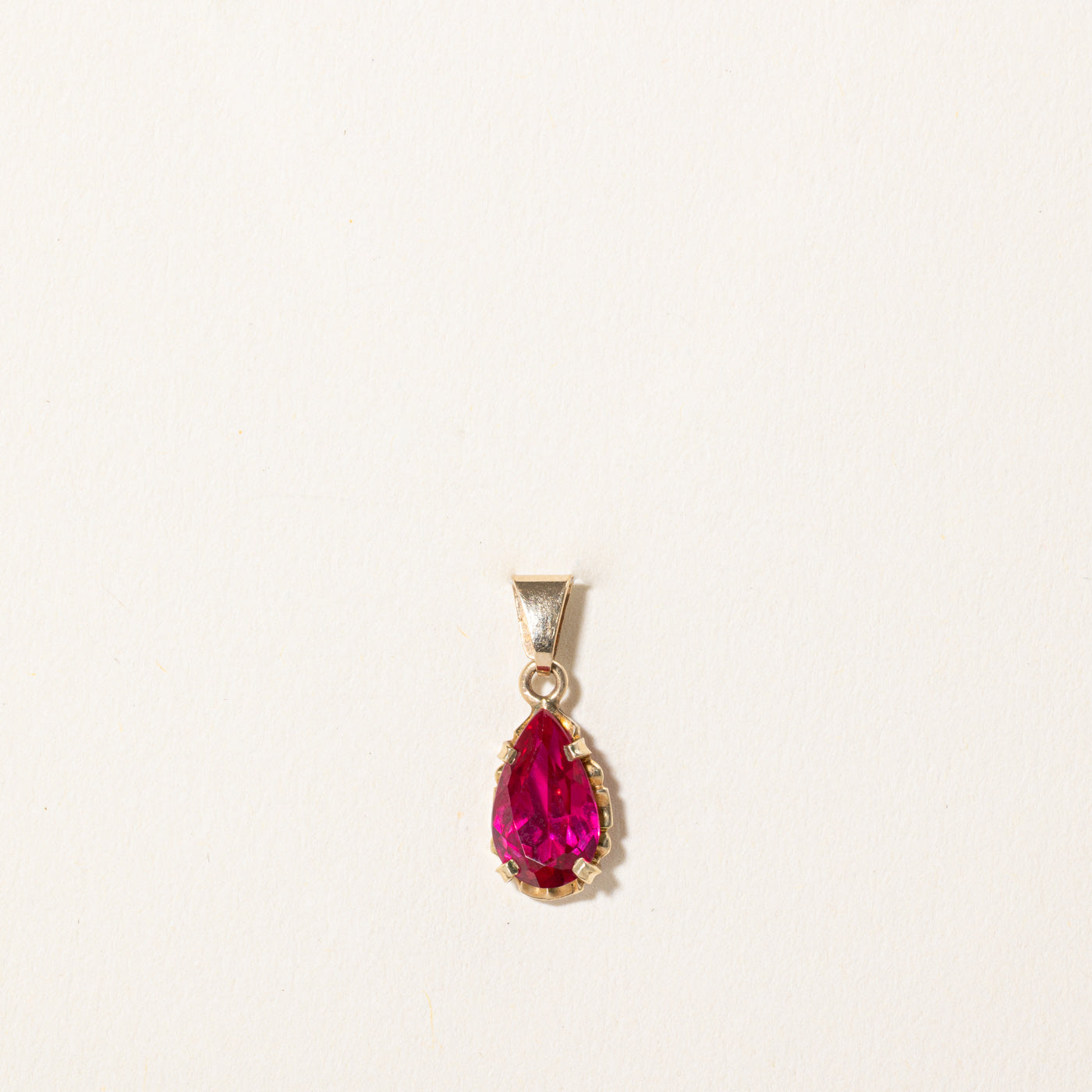 1.60ct Genuine Synthetic Ruby Pendant Necklace for Women - Elegant Red Gemstone Jewelry Gift for Birthday, Anniversary & Valentine's Day | Perfect for Evening Parties, Weddings & Special Occasions