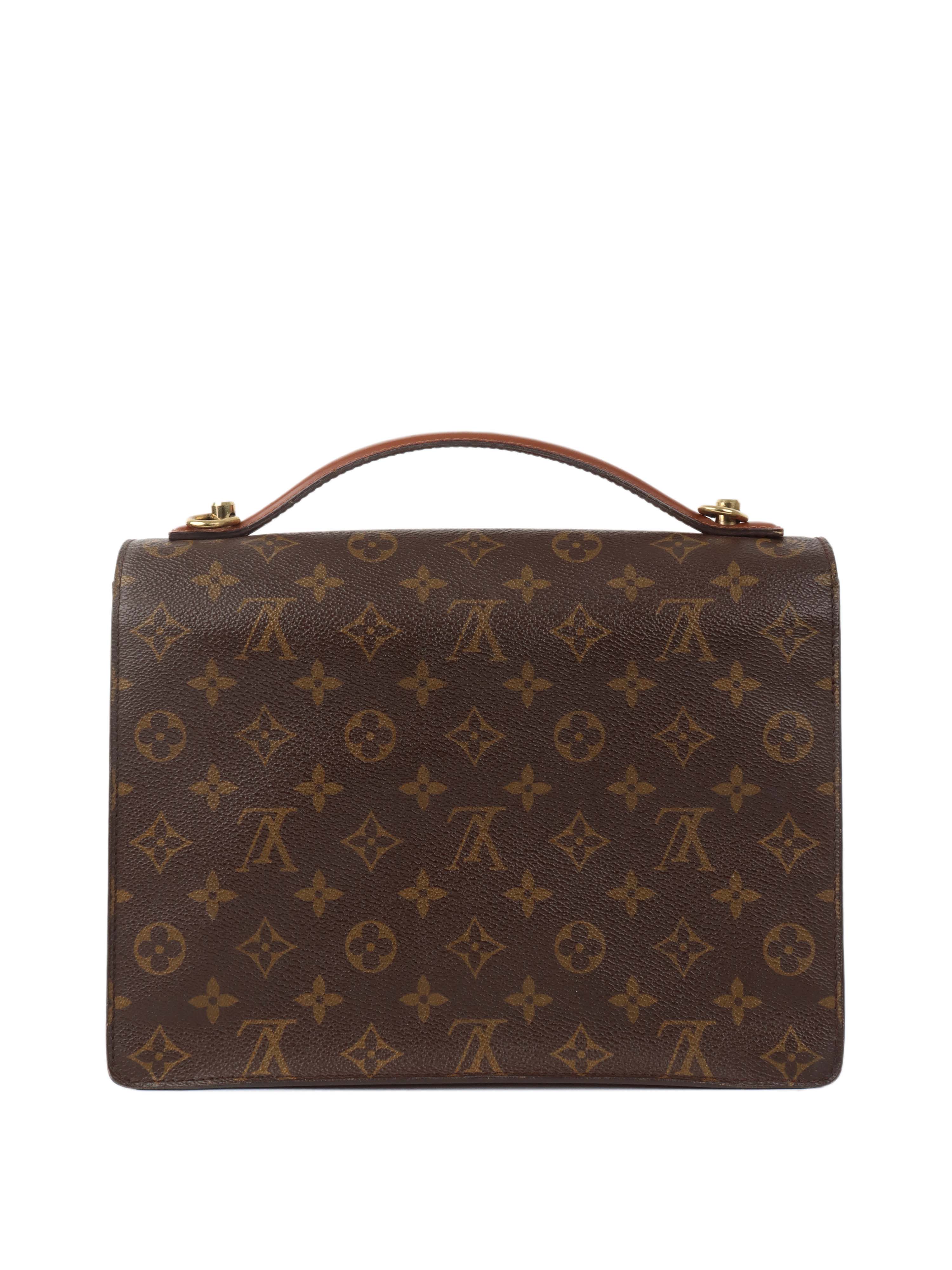 Authentic Louis Vuitton Monogram Monceau 28 Handbag - Luxury Leather Shoulder Bag for Women | Perfect for Work, Travel & Evening Events
