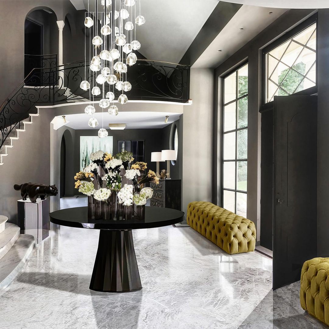 Elegant Crystal Pendant Light - Modern Chandelier for Dining Room, Bedroom & Living Room Decor - Dimmable LED Hanging Lamp for Home & Office Lighting
