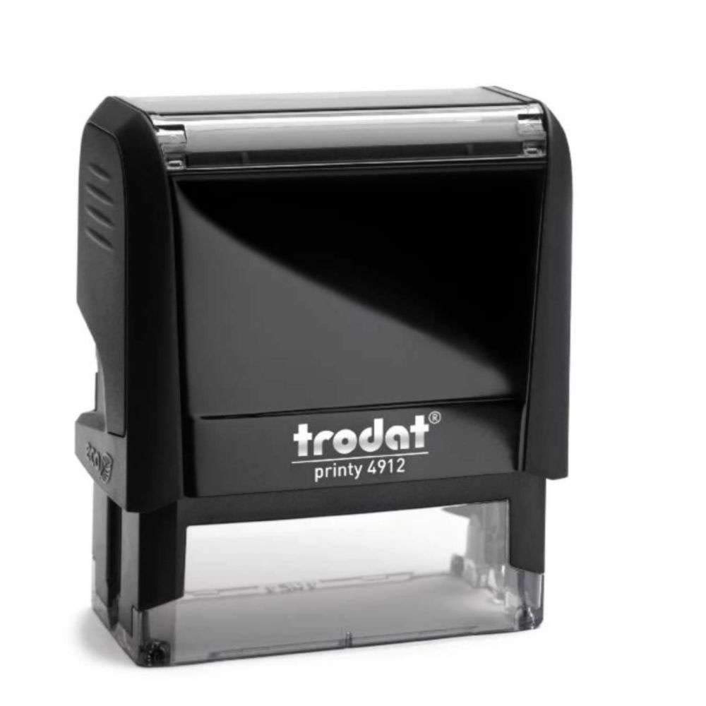 Trodat Red Office Self-Inking Stock Rubber Stamp for Deposit Only - Perfect for Bank Transactions, Business Documents & Office Paperwork