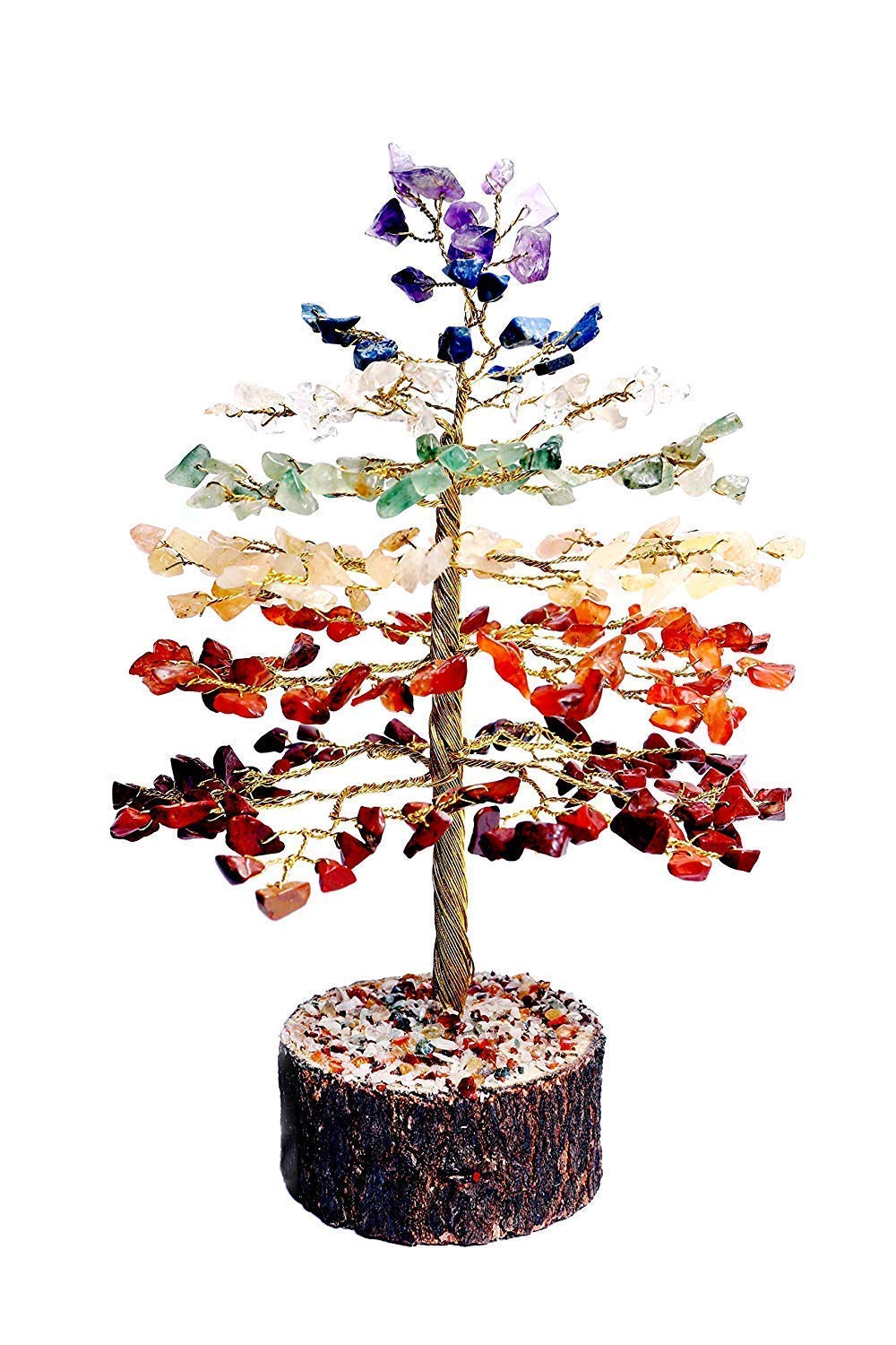 7 Chakra Crystal Tree for Positive Energy - Spiritual Healing Gift for Women, Housewarming, Office & Meditation Decor - Perfect for Yoga, Reiki, Feng Shui & Home Blessing