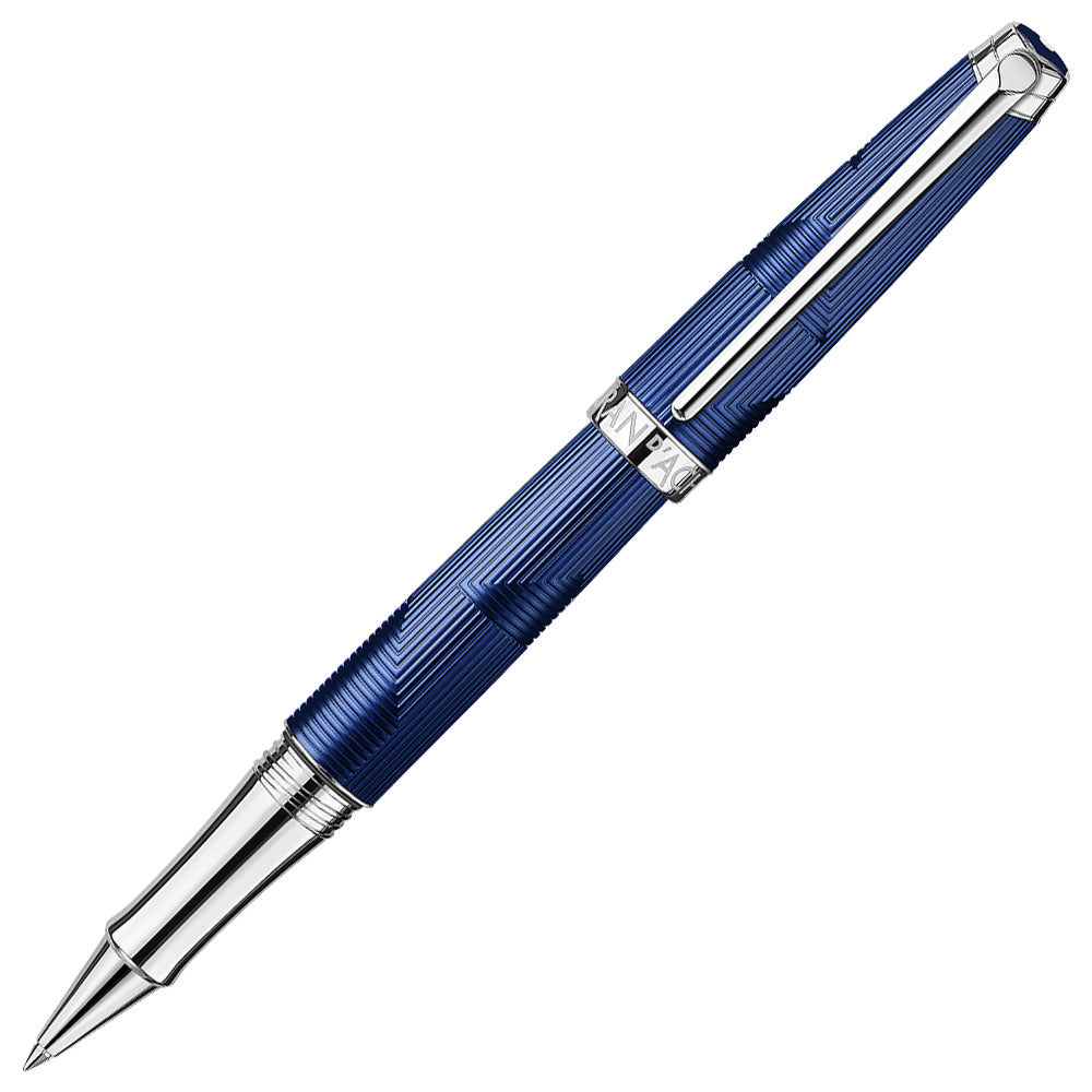 Premium Caran d'Ache Leman Rollerball Pen - Blue Marine - Luxury Writing Instrument for Professionals & Gift Giving - Perfect for Office, Business Meetings & Special Occasions