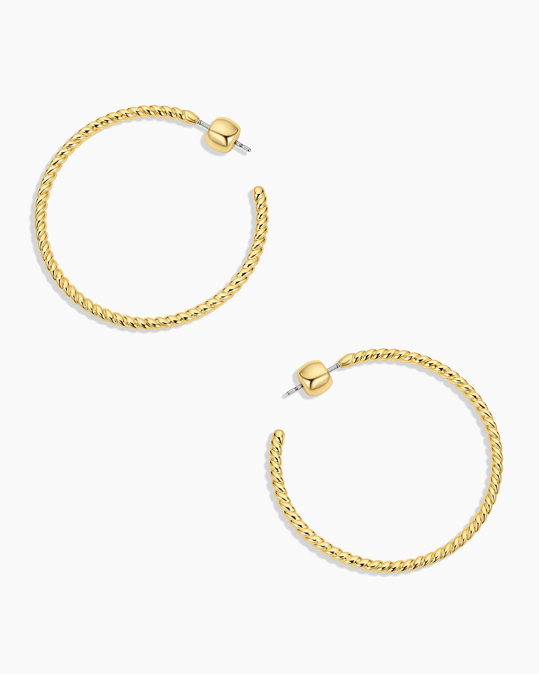 Stylish Crew Large Hoops Earrings for Women - Trendy Gold/Silver Chunky Hoop Earrings for Everyday Wear & Special Occasions
