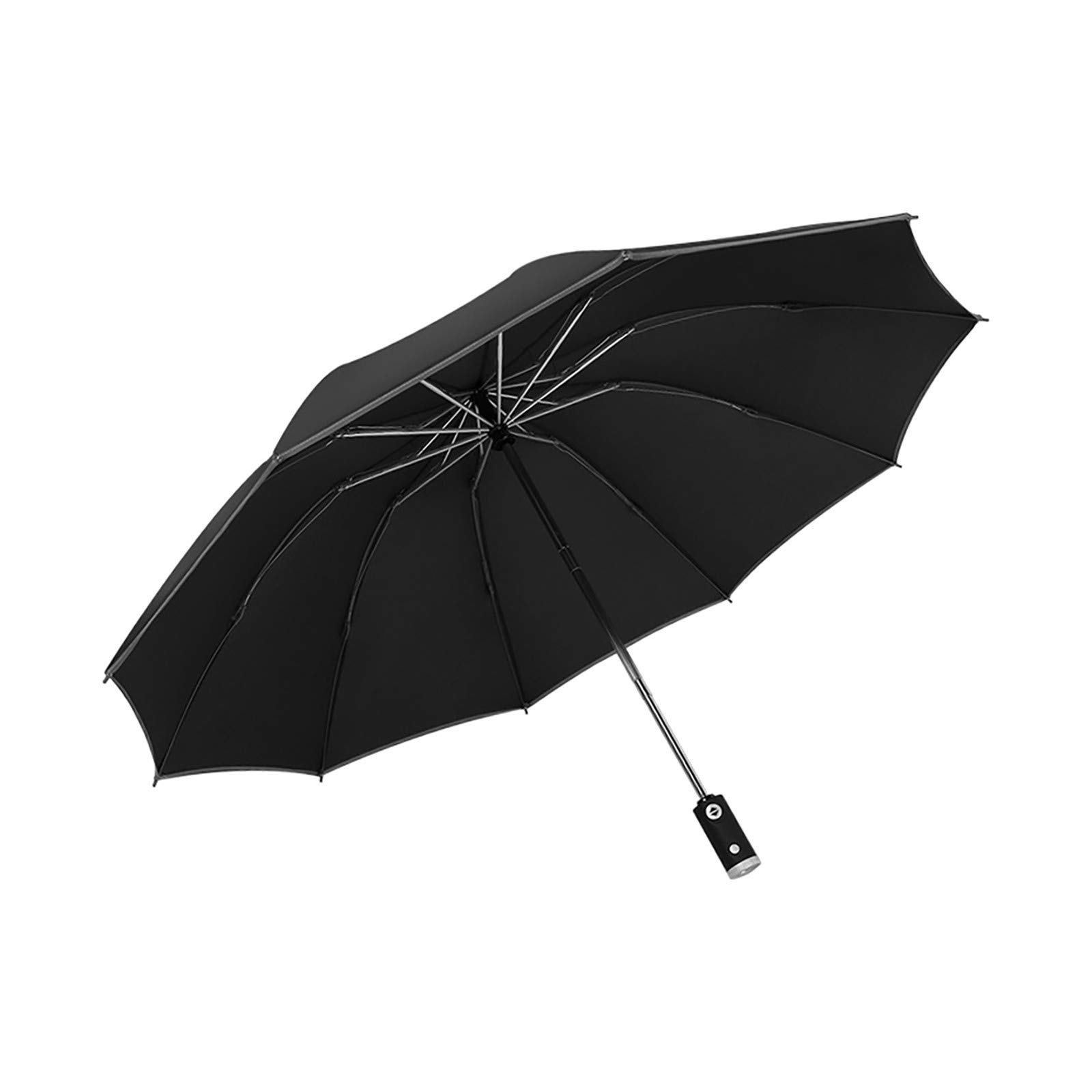 Automatic Reverse Folding Umbrella with Reflective Strips - Windproof Compact Business Umbrella for Men & Women - Perfect for Commuting, Travel and Outdoor Activities