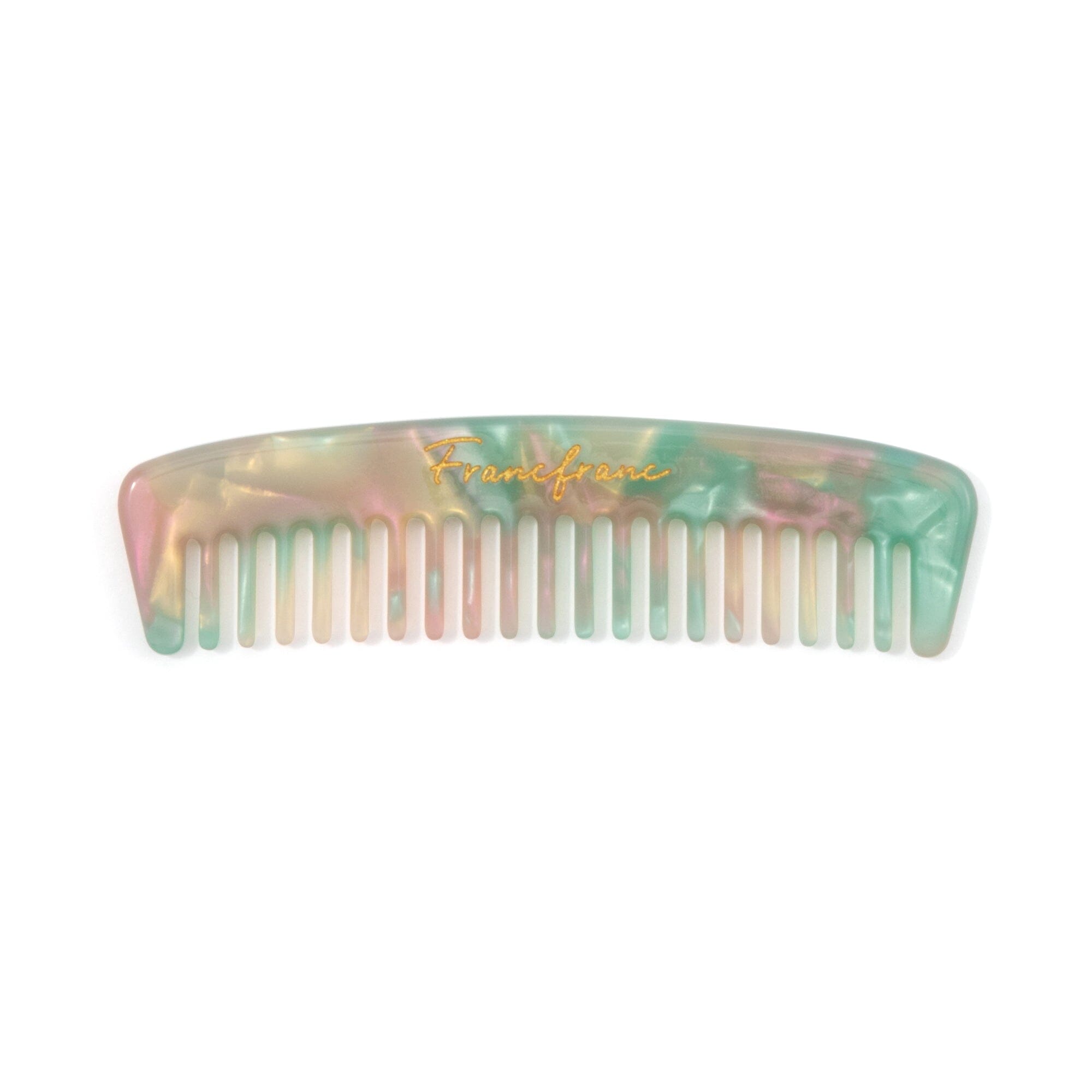 Portable Compact Comb with Pouch - Light Green | Travel-Friendly Hairbrush for On-the-Go Styling, Gym, Office & Travel Essentials