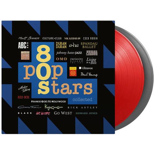 80s Pop Stars Collected - Limited Edition 180 Gram Red & Silver Colored Vinyl LP | Rare 1980s Music Compilation | Perfect for Vintage Record Collectors & Retro Music Lovers