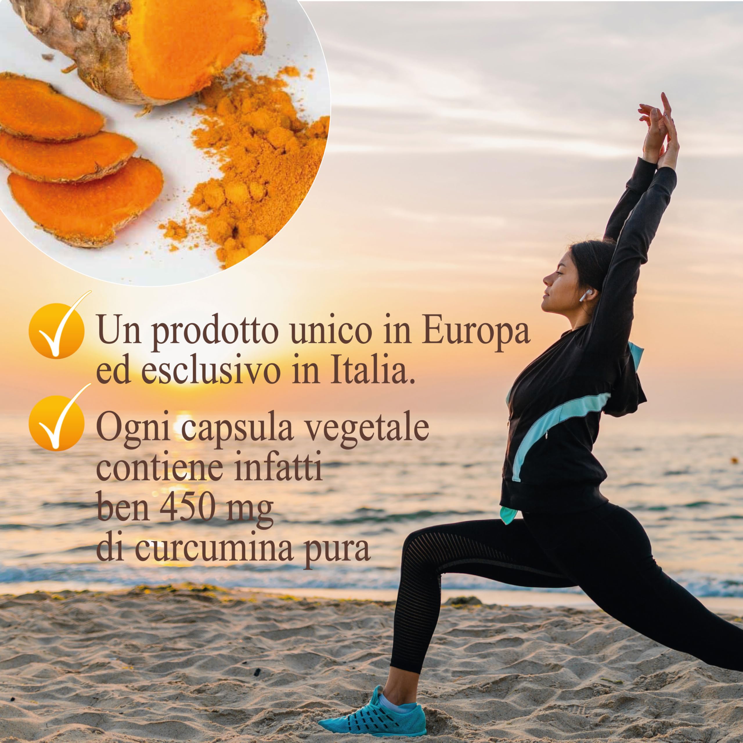 Pure Curcumin 95% Titrated ● 90 Capsules 450mg ● Natural Curcuminoids Supplement with No Additives, Only Concentrated Extract ● Suitable for Vegetarians & Vegans ● Supports Joint Health, Digestion & Inflammation Relief
