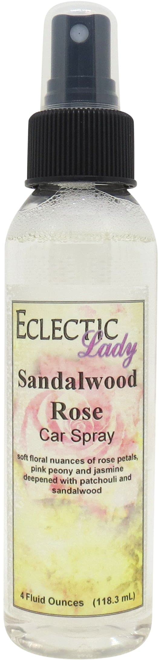 Premium Sandalwood Rose Car Air Freshener Spray - 16 oz | Long-Lasting Fragrance for Cars, Trucks & SUVs | Eliminates Odors & Freshens Interior | Perfect for Daily Commute, Road Trips & Gifting