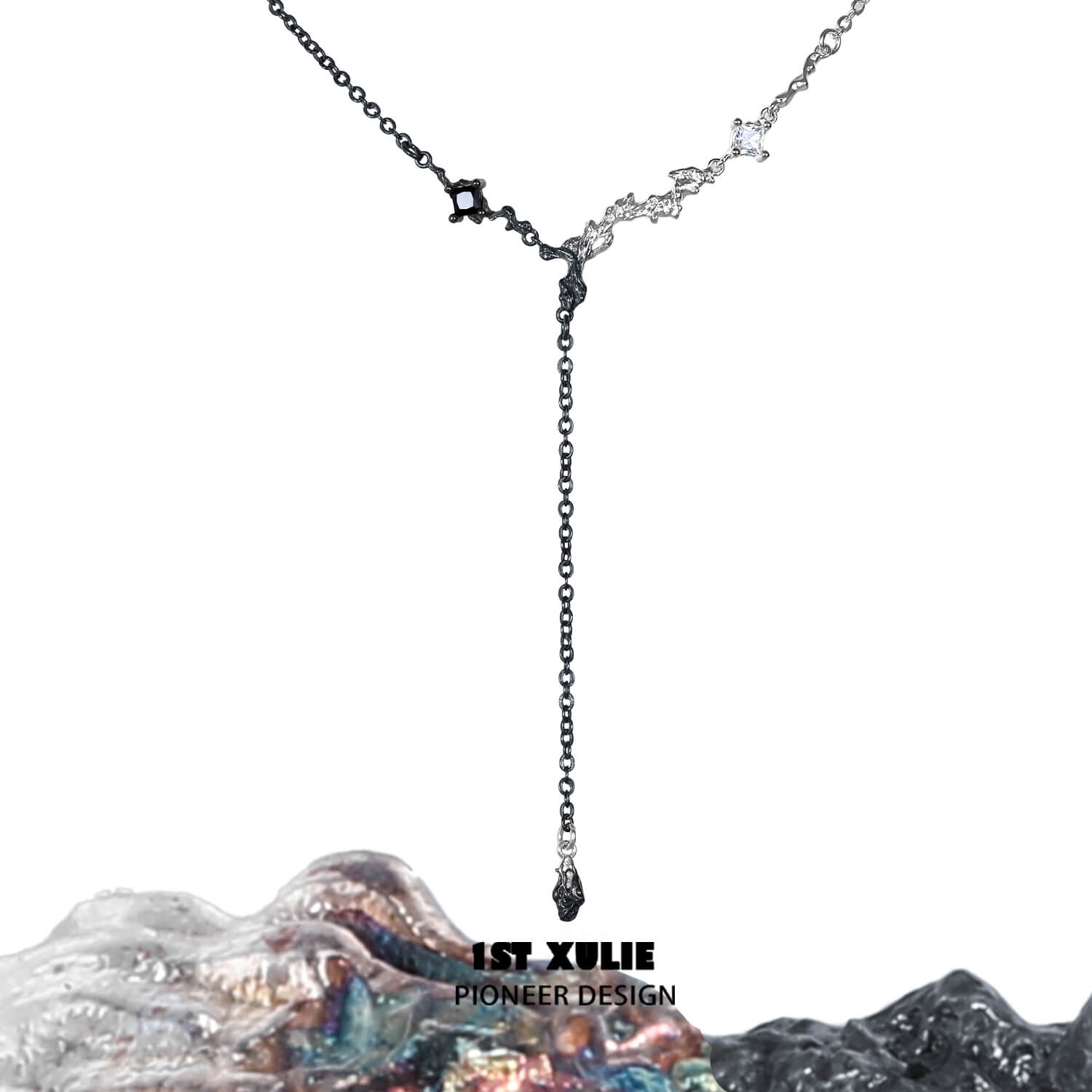 18K Platinum Plated Gradient Choker Necklace for Women - Elegant Layered Chain Jewelry for Party, Wedding & Evening Wear