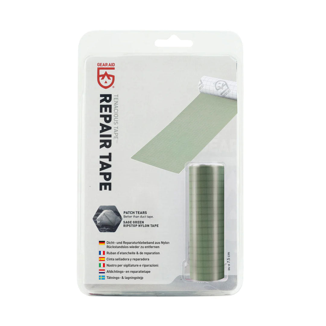 Gear Aid Tenacious Tape Nylon Repair Patch - Durable Fabric Repair Kit for Outdoor Gear, Jackets, Tents & Backpacks - Perfect for Hiking, Camping & Emergency Repairs