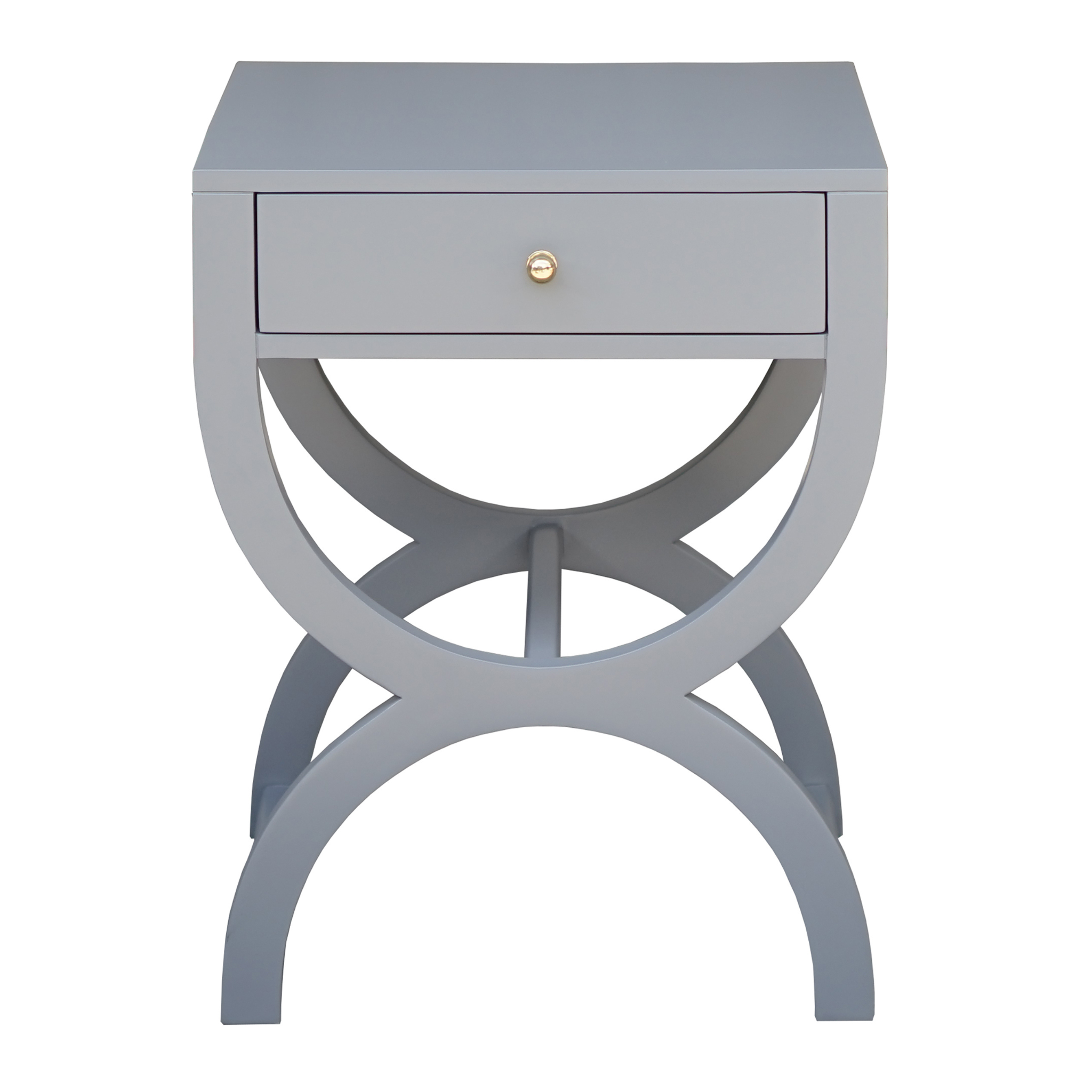 Alexis One Drawer Side Table - Compact Nightstand with Storage for Bedroom, Living Room & Office - Modern End Table with Easy-Glide Drawer for Home Decor