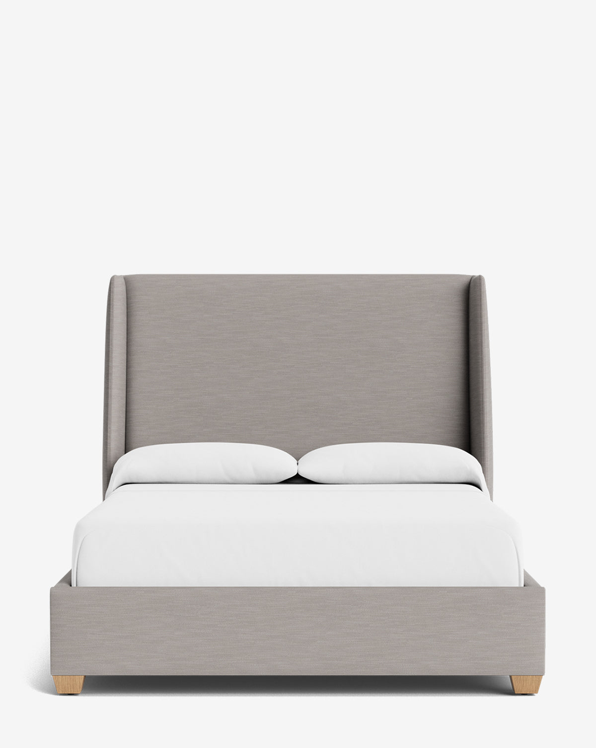 Walt Bed Tall Headboard - Queen Size Upholstered Bed Frame with Adjustable Height - Perfect for Modern Bedroom Decor & Small Spaces