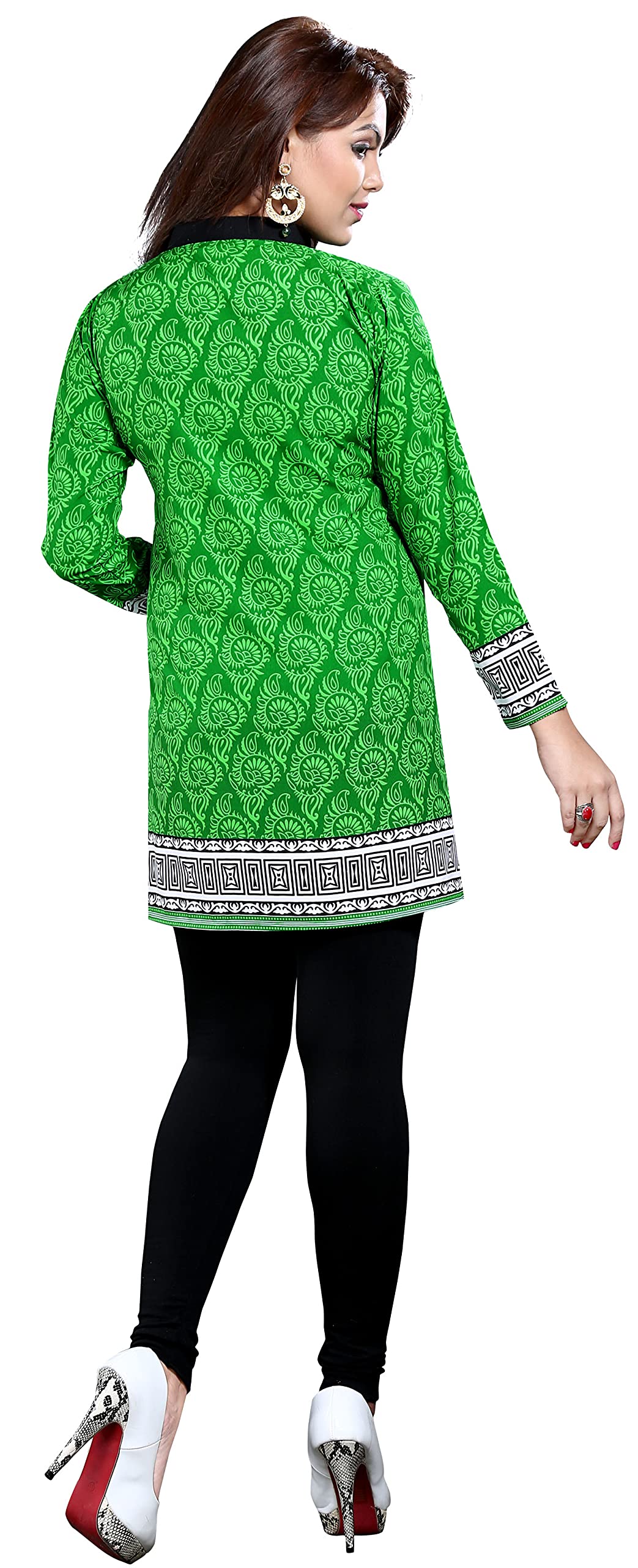 Women's Printed Short Kurti Kurta - Stylish Indian Tunic Top for Women | Maple Clothing India | Perfect for Casual Wear, Festivals & Ethnic Outfits