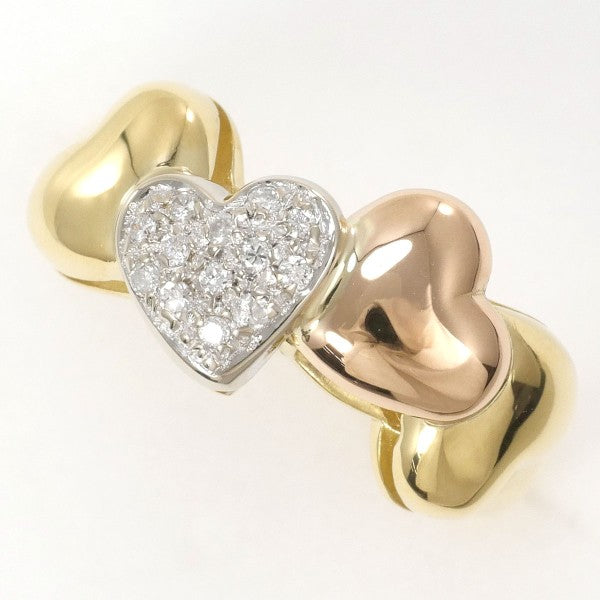 18K Yellow Gold, White Gold & Pink Gold Diamond Ring for Women - Elegant Wedding, Engagement & Anniversary Jewelry Gift