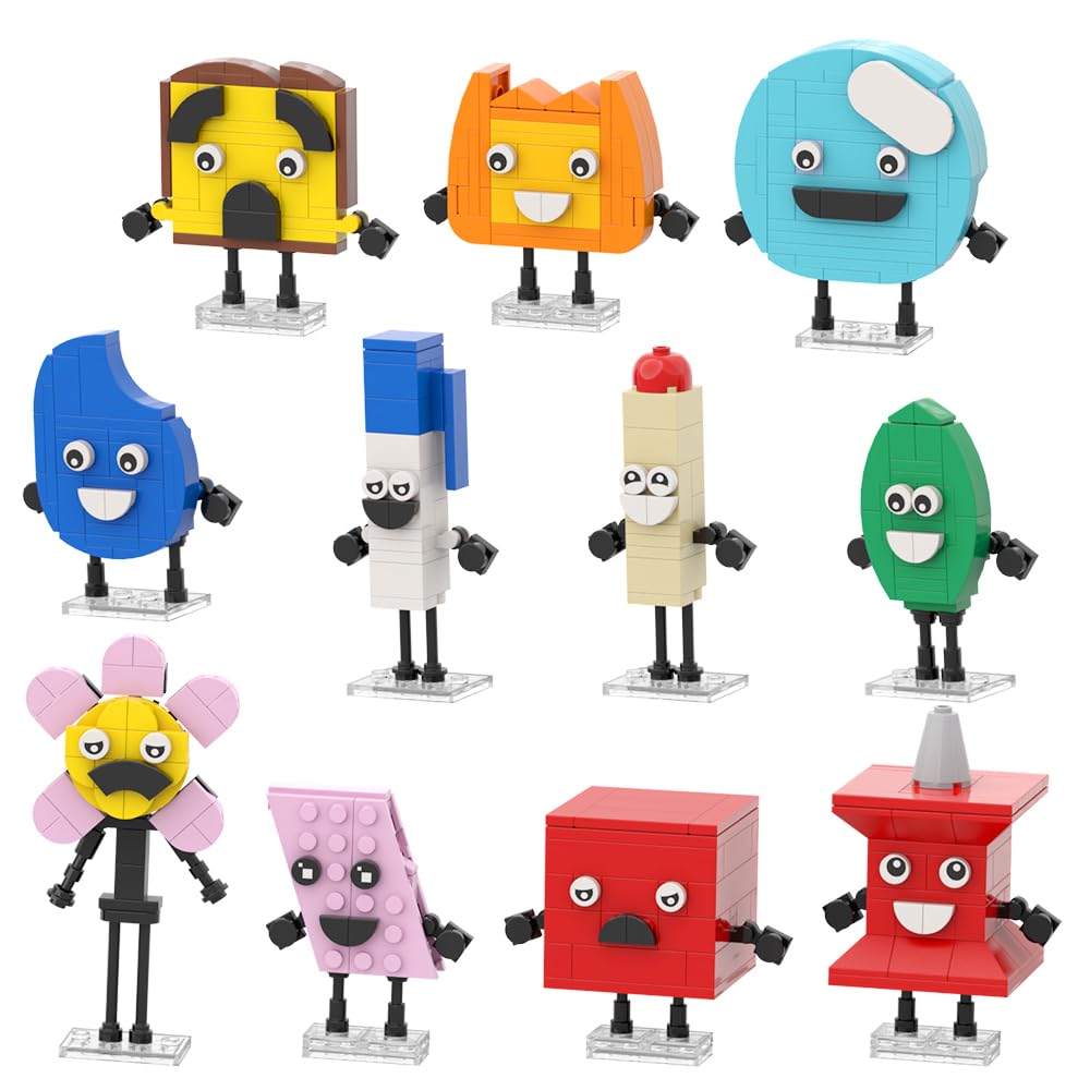 11-in-1 Colorful Bf-Dream-Island Action Figure Building Block Set | 496 PCS Anime Model Toy Compatible with Lego | Creative Birthday Gift for Kids Ages 6+ | Perfect for Playtime, Collecting & Display