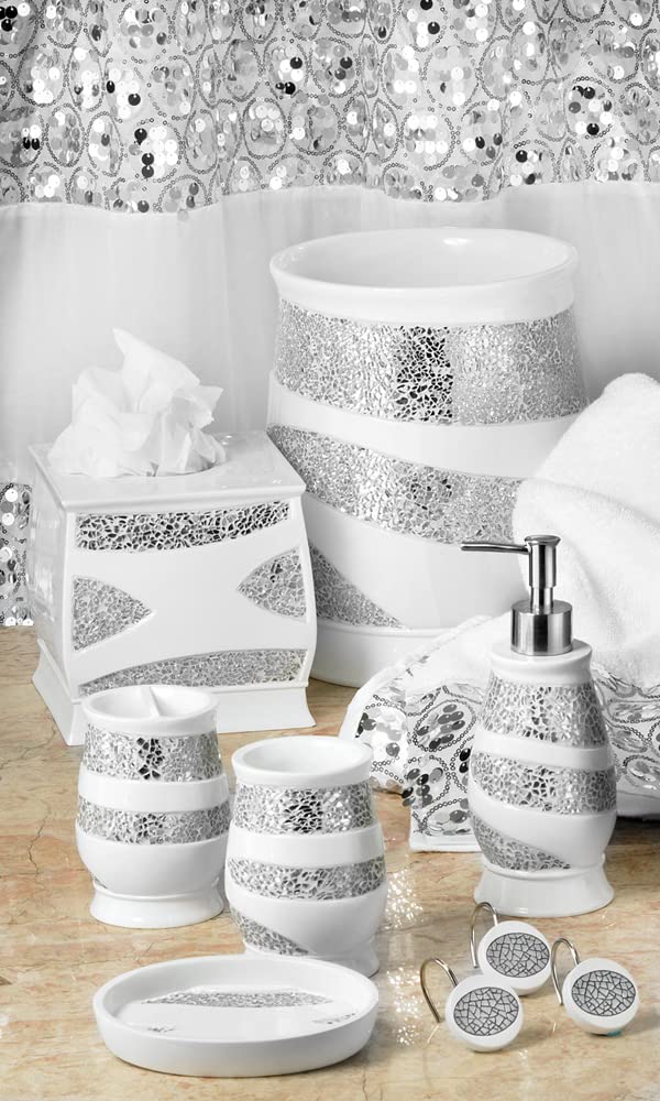 Premium White Bath Tissue Box Holder - Elegant and Durable Bathroom Organizer for Home & Office Decor | Perfect for Bathrooms, Guest Rooms, and Vanities