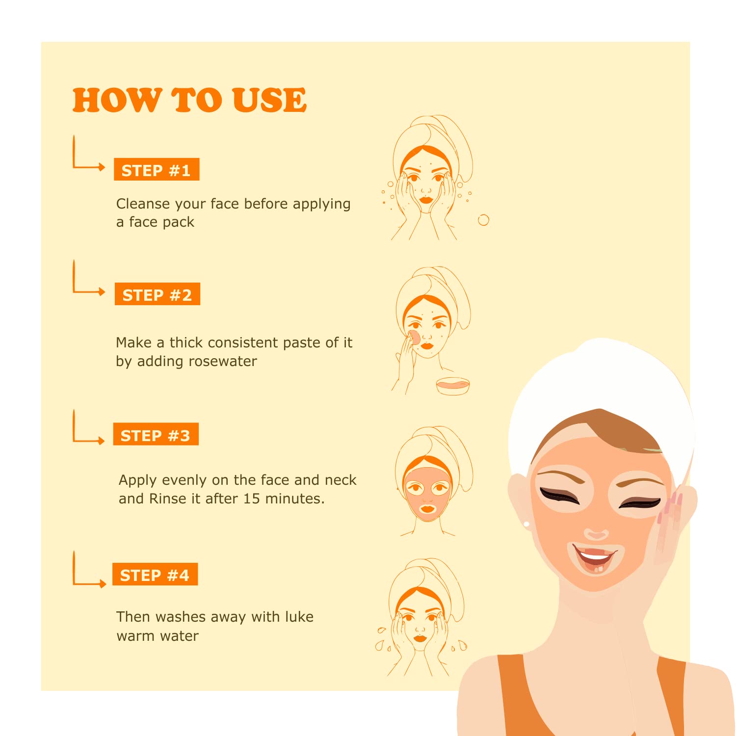 Organic Turmeric & Sandalwood Face Pack Powder for Glowing Skin - Brightening, Exfoliating & Acne Treatment - DIY Skincare for Daily Use & Spa Days