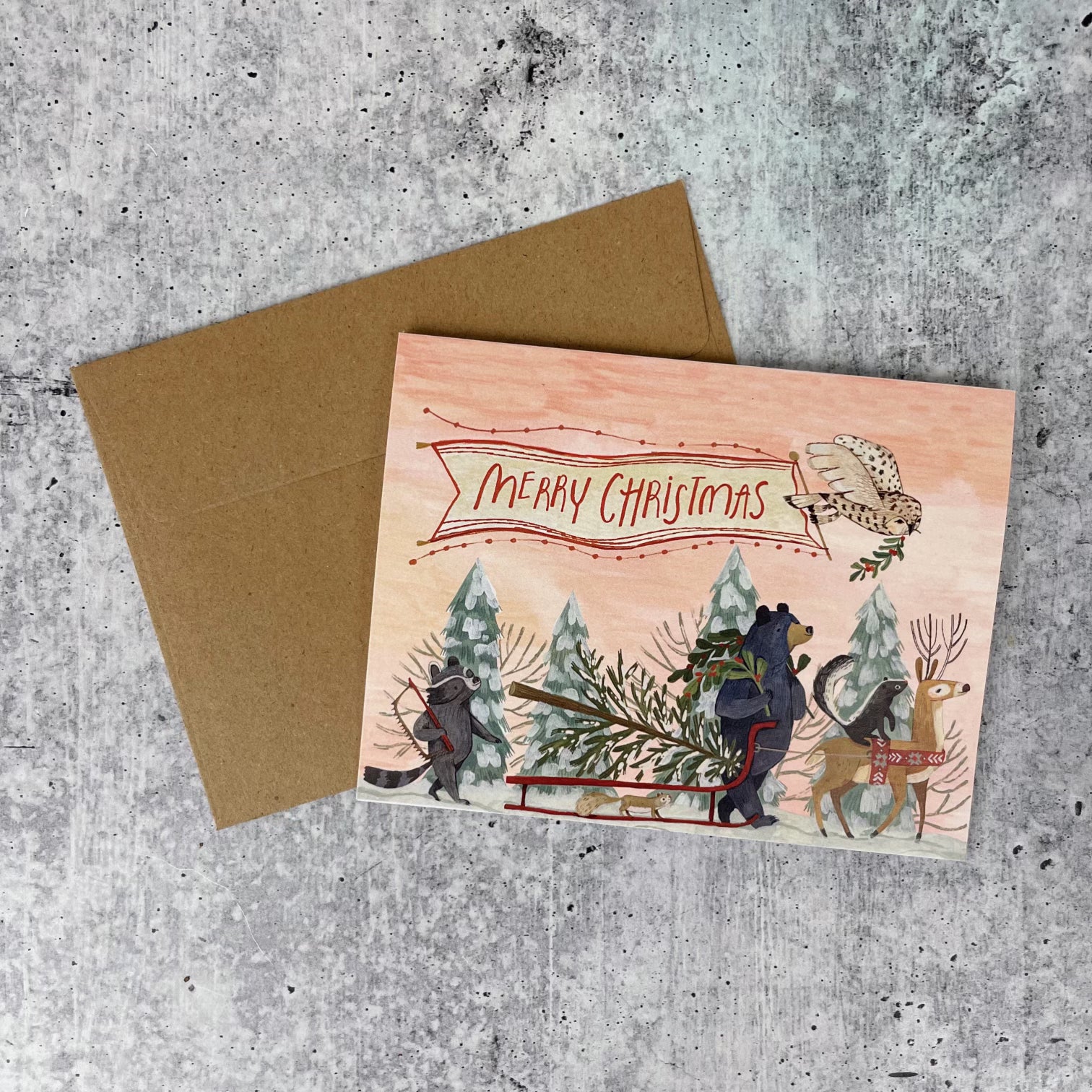 2023 Christmas Card 5 Pack - Holiday Greeting Cards for Family & Friends - Perfect for Christmas Gifts, Office Parties & Festive Decorations