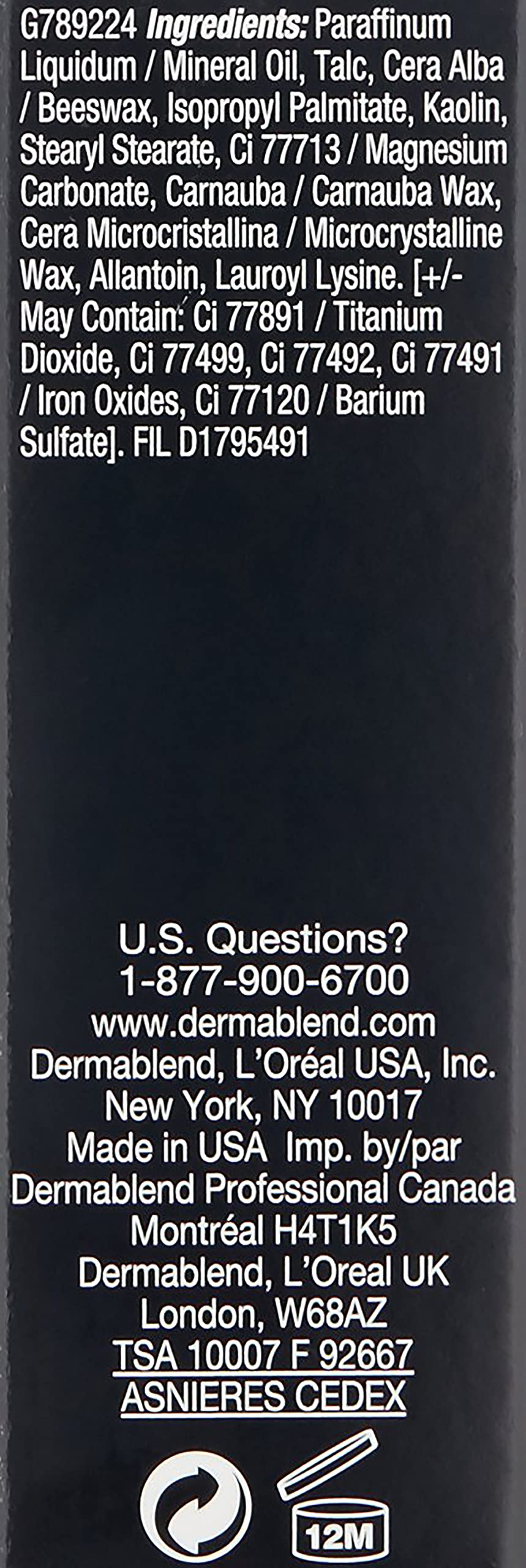 Dermablend Quick-Fix Body Makeup Full Coverage Foundation Stick - Waterproof Concealer for Tattoos, Scars & Imperfections, 0.42 Oz - Perfect for Weddings, Photos & Everyday Coverage