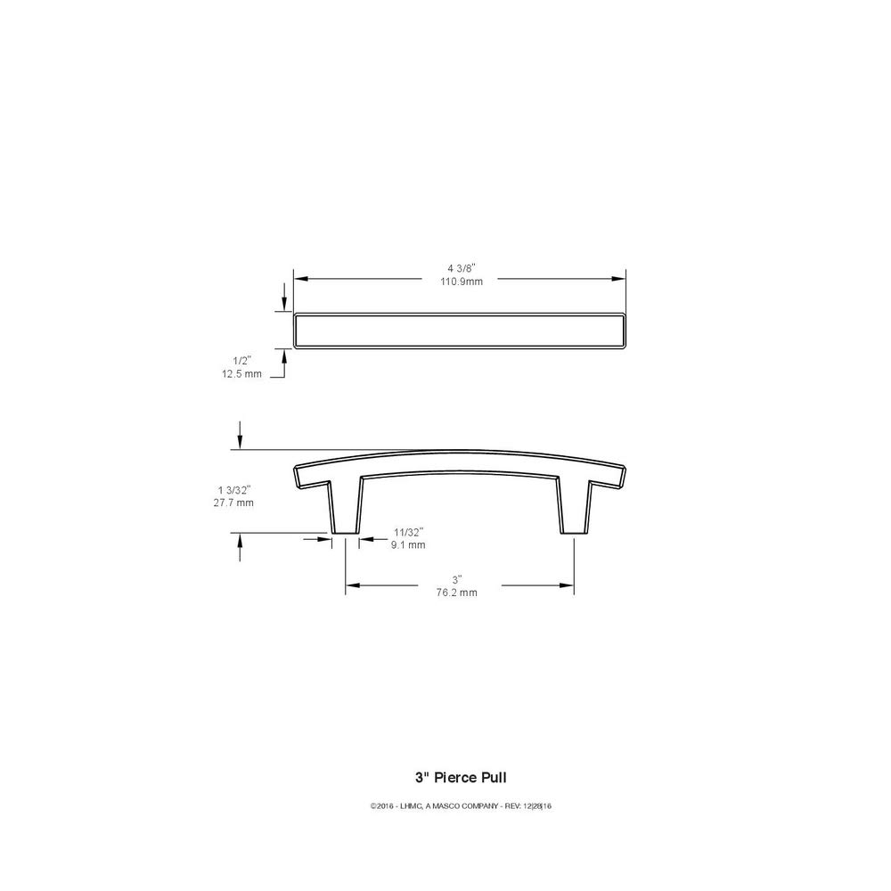 Franklin Brass Pierce 10-Pack Cabinet Handles 3 Inch Hole Center - Heirloom Silver Kitchen Drawer Pulls for Dresser & Furniture Hardware (P29519K-904-B) - Perfect for Kitchen Cabinets, Bathroom Vanities & Bedroom Furniture